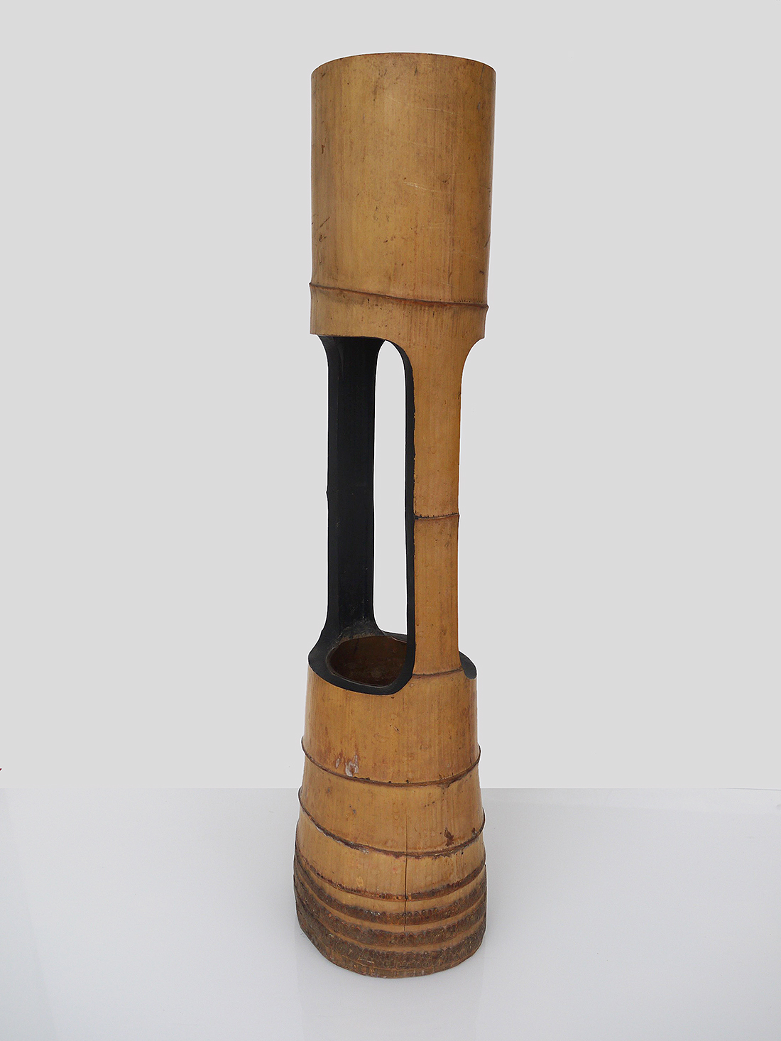 Antique Tall Handmade Japanese Bamboo IKEBANA Vase Container 19thC. eBay